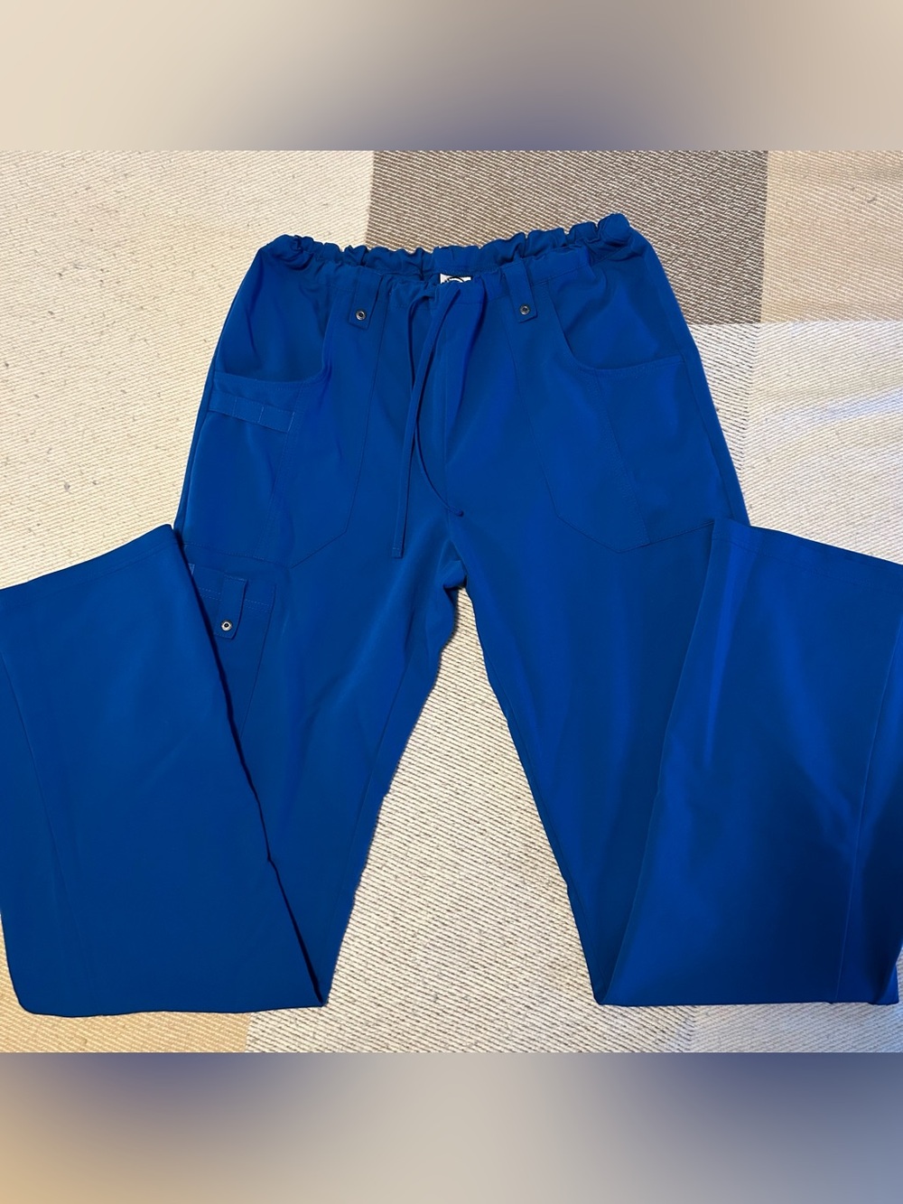 Dickies Royal Blue Xtreme Stretch Cargo Scrub Pant, Size Small Tall